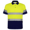 Albastru marin/galben fluor